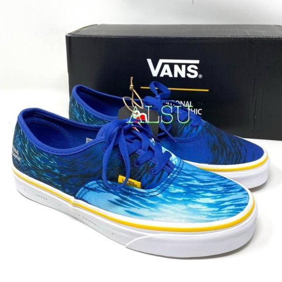 💖MEGA SALE💖VANS National Geographic Shoes Era Blue Women's 5.5 | 6 VN0A2Z5I002 - Picture 1 of 12